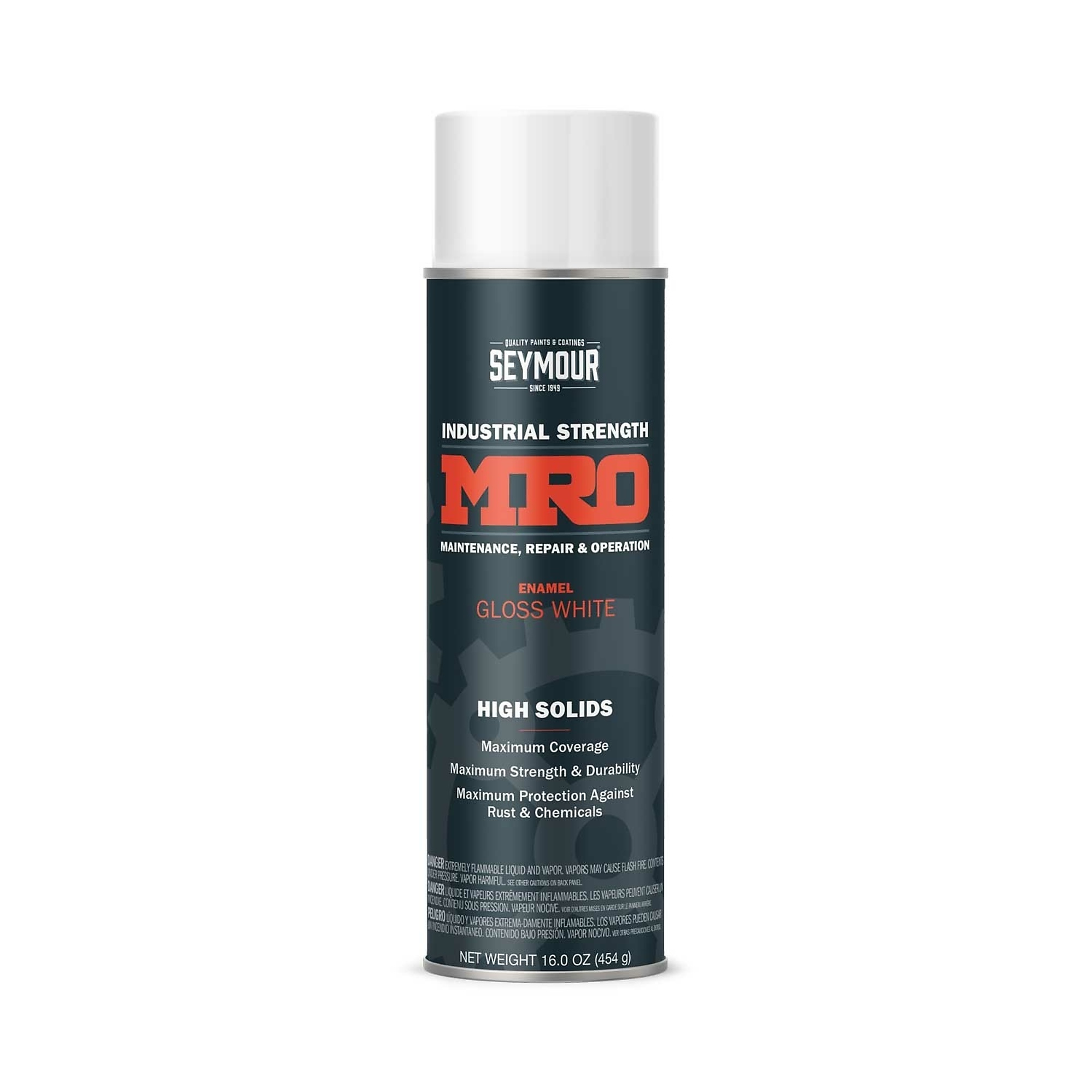 Seymour MRO Spray Paint, Gloss White, 6ct. Case, 20-Oz. Cans, Model# 620-1413 CS